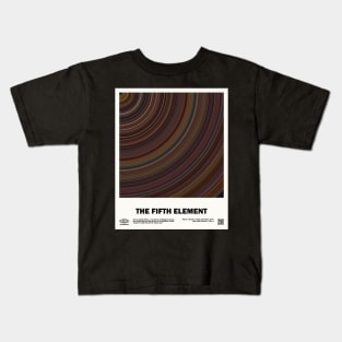 minimal_The Fifth Element Abstract Circular Movie Kids T-Shirt